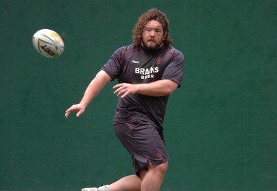 14.05.07 - Wales Rugby Training - Adam Jones during training 
