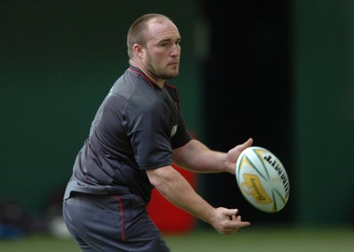 14.05.07 - Wales Rugby Training - Gareth Williams during training 