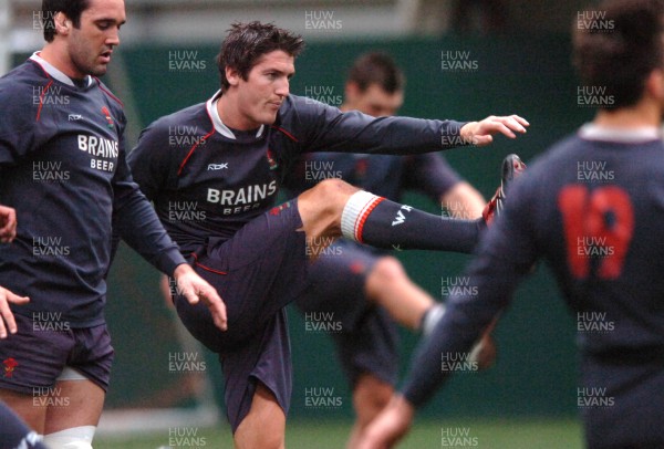 14.05.07 - Wales Rugby Training - James Hook during training 