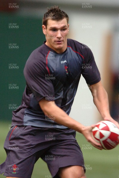 14.05.07 - Wales Rugby Training - Tom James during training 
