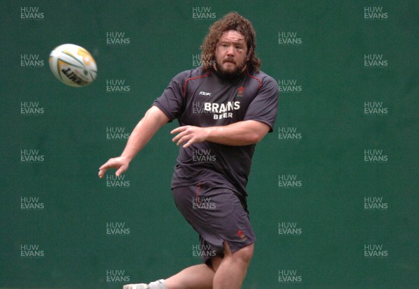 14.05.07 - Wales Rugby Training - Adam Jones during training 