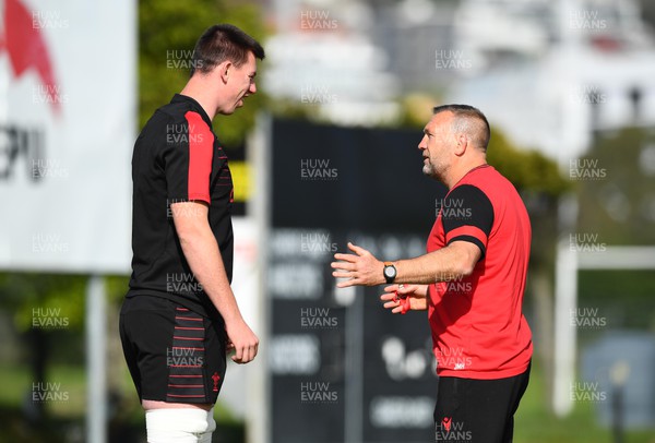 140722 - Wales Rugby Training - Adam Beard and Jonathan Humphreys during training