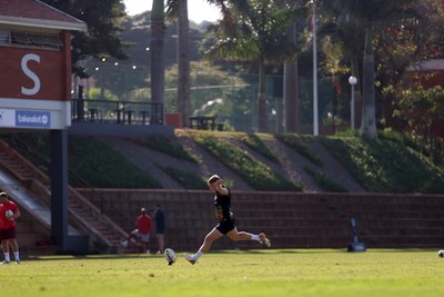 140726 - Wales Rugby Training in South Africa ahead of their game in Durban this weekend - Sam Costelow during training