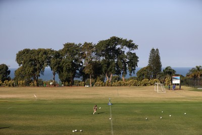 140726 - Wales Rugby Training in South Africa ahead of their game in Durban this weekend - Sam Costelow during training
