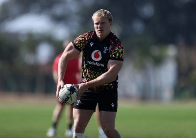 140726 - Wales Rugby Training in South Africa ahead of their game in Durban this weekend - Blair Murray during training