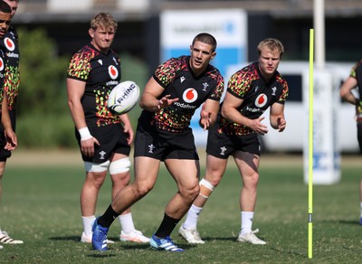 140726 - Wales Rugby Training in South Africa ahead of their game in Durban this weekend - Joe Hawkins during training