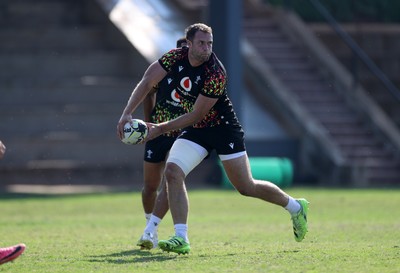 140726 - Wales Rugby Training in South Africa ahead of their game in Durban this weekend - Max Llewellyn during training