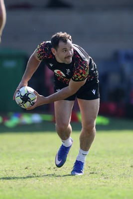 140726 - Wales Rugby Training in South Africa ahead of their game in Durban this weekend - Tomos Williams during training