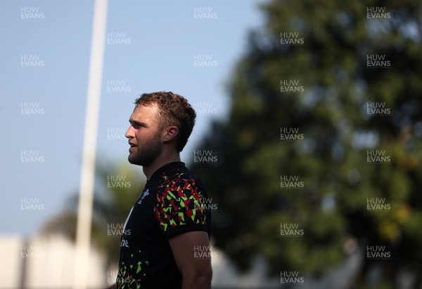 140726 - Wales Rugby Training in South Africa ahead of their game in Durban this weekend - Max Llewellyn during training