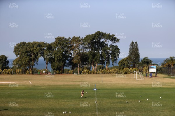 140726 - Wales Rugby Training in South Africa ahead of their game in Durban this weekend - Sam Costelow during training