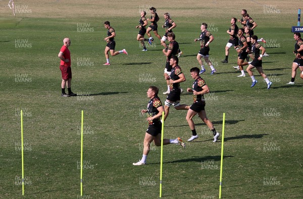 140726 - Wales Rugby Training in South Africa ahead of their game in Durban this weekend - Steve Tandy, Head Coach during training