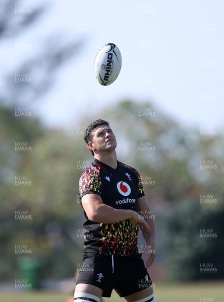 140726 - Wales Rugby Training in South Africa ahead of their game in Durban this weekend - James Botham during training