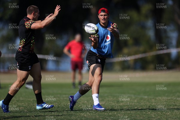 140726 - Wales Rugby Training in South Africa ahead of their game in Durban this weekend - Louis Rees-Zammit during training