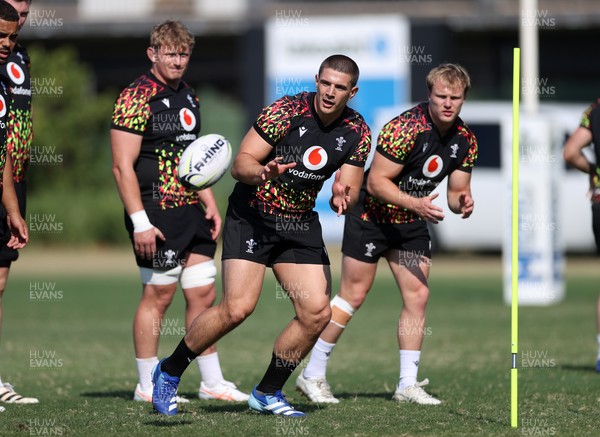 140726 - Wales Rugby Training in South Africa ahead of their game in Durban this weekend - Joe Hawkins during training