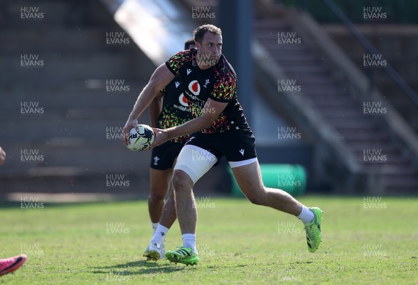 140726 - Wales Rugby Training in South Africa ahead of their game in Durban this weekend - Max Llewellyn during training