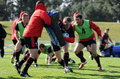 14.09.11 - Wales Rugby Training - Gethin Jenkins during training. 