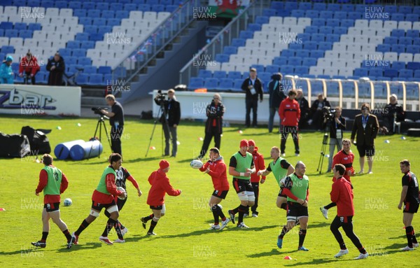 14.09.11 - Wales Rugby Training - Wales players during a training session at Taupo rugby club. 
