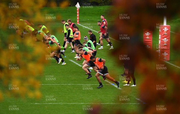 141122 - Wales Rugby Training - Wales squad during training