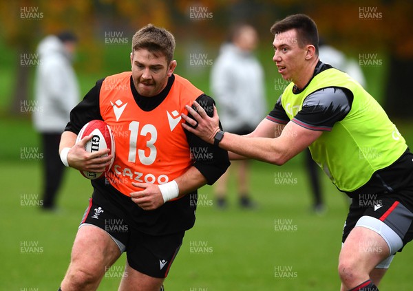 141122 - Wales Rugby Training - Rhodri Jones during training