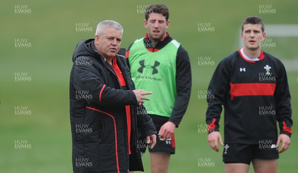 150312 - Wales Rugby Training -Head coach Warren Gatland during training