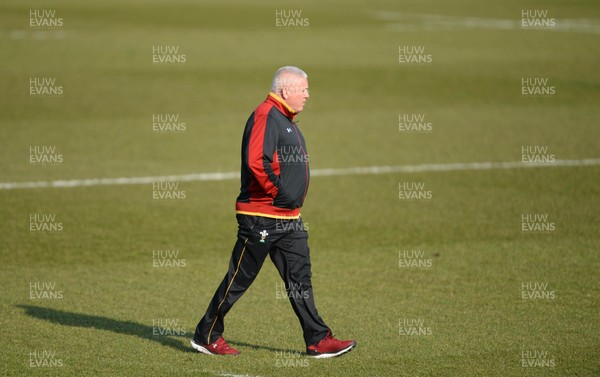 150316 - Wales Rugby Training -Warren Gatland during training