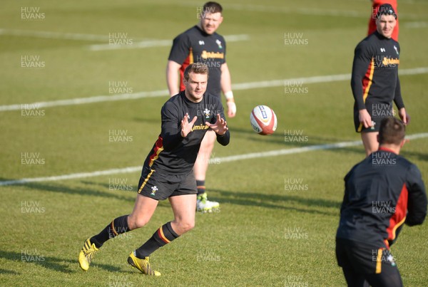 150316 - Wales Rugby Training -Dan Biggar during training