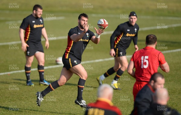 150316 - Wales Rugby Training -Scott Baldwin during training