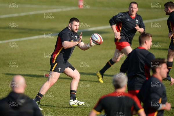 150316 - Wales Rugby Training -Rob Evans during training