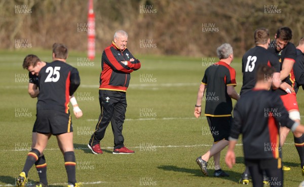 150316 - Wales Rugby Training -Warren Gatland during training