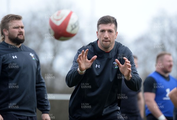 150318 - Wales Rugby Training - Justin Tipuric during training