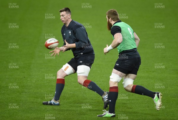 150319 - Wales Rugby Training - Adam Beard during training