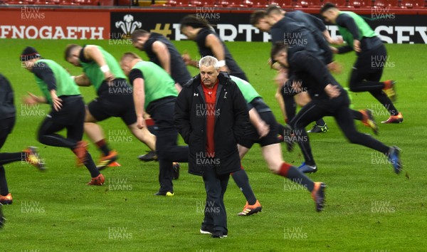150319 - Wales Rugby Training - Warren Gatland during training