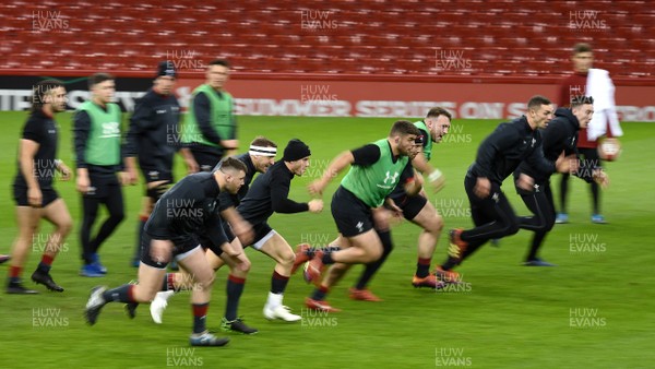 150319 - Wales Rugby Training - Wales players during training