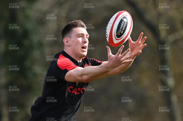 150322 - Wales Rugby Training - Josh Adams during training