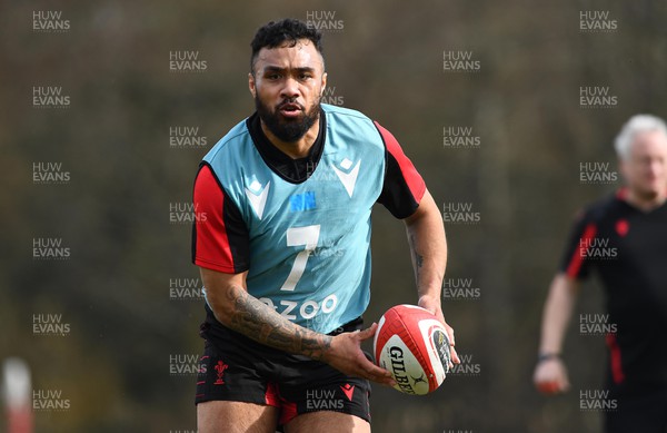 150322 - Wales Rugby Training - Willis Halaholo during training