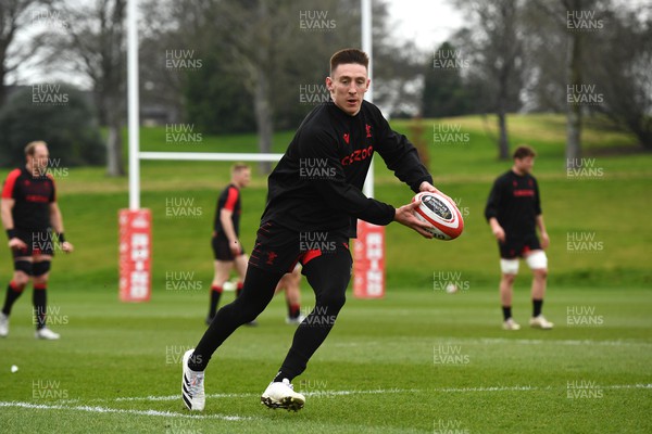 150322 - Wales Rugby Training - Josh Adams during training