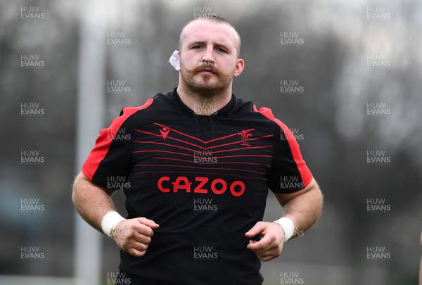 150322 - Wales Rugby Training - Dillon Lewis during training