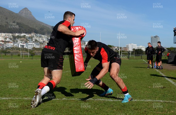 150722 - Wales Rugby Training - Gareth Davies and Josh Adams during training