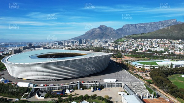150722 - Wales Rugby Training - A general view of DHL Cape Town Stadium