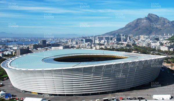 150722 - Wales Rugby Training - A general view of DHL Cape Town Stadium