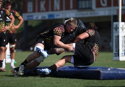 150726 - Wales Rugby Training ahead of their game against South Africa on the weekend - Aaron Wainwright during training