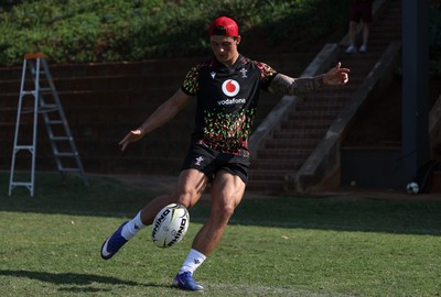 150726 - Wales Rugby Training ahead of their game against South Africa on the weekend - Louis Rees-Zammit during training
