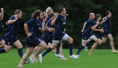 15.08.11 - Wales Rugby Training - Lee Byrne during training. 