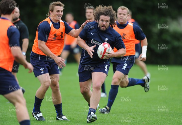 15.08.11 - Wales Rugby Training - Adam Jones during training. 