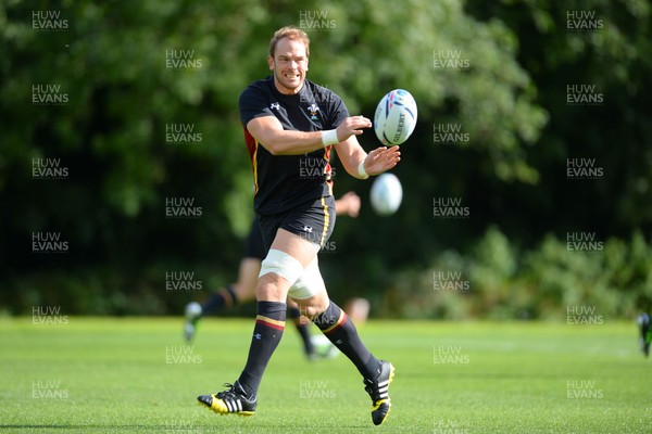 150915 -  Wales Rugby World Cup Training -Alun Wyn Jones during training