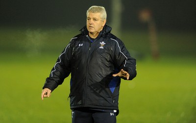 15.11.10 - Wales Rugby Training - Head coach warren Gatland during training. 