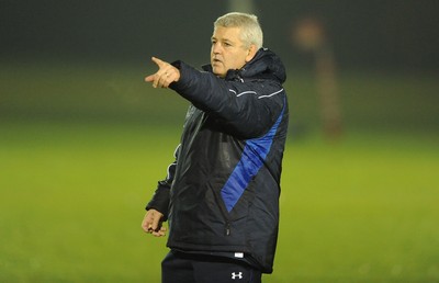 15.11.10 - Wales Rugby Training - Head coach warren Gatland during training. 
