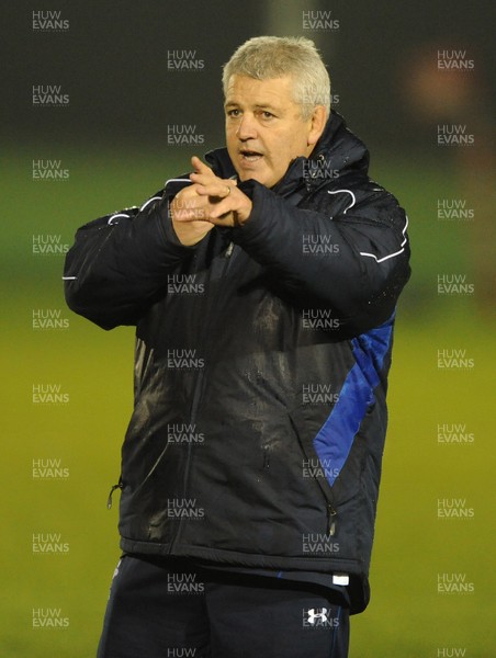 15.11.10 - Wales Rugby Training - Head coach warren Gatland during training. 