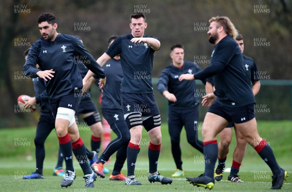 151118 - Wales Rugby Training - Adam Beard during training