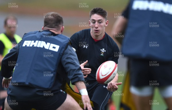 151118 - Wales Rugby Training - Josh Adams during training